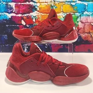 ADIDAS - James Harden Vol 4 burgundy sneaker, size 10.5